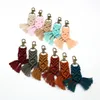 Macrame Fringe Keychain - Boho 신부 웨딩 샤워 장식 선물 5 Macrames 술 열쇠 고리 아래