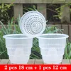 MeshPot 4/5/6 inch Clear Orchid Pot met gaten Plastic Flower Garden Planter, uitstekende drainage, goede luchtstroomhuis Decor 211130