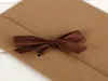 24*18*0.7cm Gift Wrap Large Kraft Photo Envelope Postcard Box Packaging Case White Paper Envelope For Silk Scarf with Ribbon