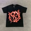Impresión espumante Red Revenge Negro Relámpago Camisetas Hombres Camisetas Camisetas TOPS AA220304