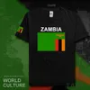 Republika Zambia Zambian Męskie Koszulki Koszulki Nation Team Tshirt 100% Bawełna T-Shirt Odzież Tees Country Sporting ZMB X0621