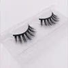 Naturliga tjocka magnet Ögonfransar 3D 100% MINK Hår Falska ögonfransar Dramatiska Långa Wispies Fluffy Eyelash Full Strips Extension Makeup Tool