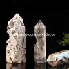 Cracked Rainbow Titanium Coated Druzy Quartz Geode Point Wand Crafts Stunning Freeform Natural Sphalerite Mineral Rock Crystal Agate Tower Obelisk Generator