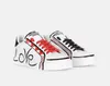 The New Fashion Women Shoes Men skórzana platforma nad rozmiarem Sole Sneakers White Black Casual HC1101