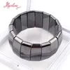 Natural Hematite Stone Beads Braclet for Men's Women's Valentine's Day Fashion Jewerly Bracelets & Bangles Male Gift 7" Q0719