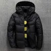 Männer Jacke Mantel Winter Warm Casual Herbst Stehkragen Puffer Dicke Hut Weiße Ente Parka Männliche Männer WinterDown Jacke mit Kapuze 211104