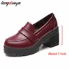 Scarpe da studente delle scuole superiori giapponesi Scarpe da ragazza Lolita Scarpe Cospaly JK Mocassini in pelle PU uniformi Casual