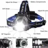 Headlamps 700000 LM Powerful Led Headlamp 904 T6 Headlight 18650 Head Torch Lamp Frontal Rechargeable Headlights7837522