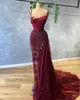 2022 Plus Size Arabic Aso ebi Bury Luxurious Sheath Prom Dresses Lace Beaded Vintage Evernic Party Second Recepss Gowns Dress 322