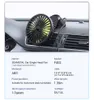 Fã de assento de carro elétrico Encosto de cabeça de 460 graus Rodotable Backseat 12 V Refrigeração de ar de refrigeração com regulação de velocidade escassa