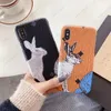 M Design Rabbit Phone Case for iPhone 14 13 12 11 11pro X Xs Max Xr 8 7 6 6s Plus Leather Skin Cover Shell for iPhoneX 7plus 8plus