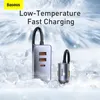 Baseus 120W USB 4 Port Quick Charge QC 3.0 PD 20W Type C Car Phone Charger for iPhone 12 Pro Xiaomi Samsung Tablet