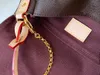 M40717-女性ショルダーバッグお気に入りのマルチポチェットアクセサリーブラウンフラワーメッセンジャーチェーンストラップクロスボディレディースフラップ財布クラッチトートとボックスダストバッグ