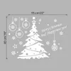 Christmas tree decoration glass window wall sticker decals festival home decor happy year stickers paper Y201020