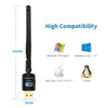 600M Wireless USB WiFi Adapter Network Card Wifi Receiver 2.4G/5.8G Dual Band Antenna Computer Network LAN Card 1200M High Speed