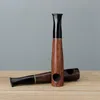 Cool Pipes En Bois Naturel Droite Portable Sec Herbe Tabac Cigarette Porte-Cigare 9MM Filtre Fumer Handpipe Conception Innovante En Bois De Haute Qualité DHL Gratuit