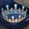 2020 Büyük Kristal Tiara Düğün Taç Vintage Kraliyet Kraliçe Kral Tiaras Ve Taçlar Pageant Balo Saç Takı Gelin Diadem Süsleme X0625