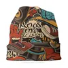 Basker stickad hatt Urban mönstrar mode mössor för män Kvinnor Hip Hop Graffiti Street Art Skullies Beanies Ski Mjuka hattar hattar
