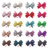 Party Favor European And American 2inch Children's Bow Hairpin Guld Silver Weft Ribbon Edge Clip Baby T2i52863