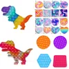 Stock !!! Sensory Fidget Giocattoli Set 150pcs / lot Push Poppers Squeeze-A-fagiolo pisello Popper Portachiavi Anello Snake Puzzle Wacky Tracks Hang Grip Tik Tok Style Desktop POO-ITS POO