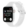 Soft Silicone Strap Band for Apple watch iWatch 7 6 2 3 4 5 Series Hollow 38MM 42MM 40MM 44MM 41mm 45mm Replacement Wristband Smart Bracelet