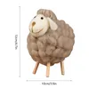 Christmas Decorations Xmas Ornaments Handmade Sheep Miniature Decorated Tree Hanging Ornament Statue Figurines Party Accessories For Gift