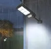 120 150 COB LED Fjärrkontroll Utomhus Solar Ljus Vattentät Människokropp Induktion Multimode Solar Lamp Garden Street Lamp