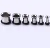 Tunnels Body Jewelryear Plugs F20 Mix 3-14 mm 100pcs/Lot roestvrij staal Single Flare CleSh Tunnel Piercing sieraden Drop levering 2021 FCBN