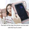 Mini Carving Women Crossbody Shoulder Bag PU Leather Wallet Cell Phone Case Belt Pouch Portable Universal Fashion Crossbody Phone Bag