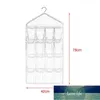 Grids Foldable Wardrobe Hanging Bags Container Clothing Underwear Bras Socks Ties Hanger Shoes Storage Bag Drop