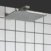Nuovo design Rigotti per doccia in nichel spazzolato 25x25 cm bagno in pioggia montata a parete.