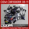 OEM Karosserie für HONDA Dunkelblau CBR 1000 CBR1000 RR CC 2008-2011 Karosserie 60Nr.126 CBR 1000RR 1000CC 2008 2009 2010 2011 CBR-1000 CBR1000RR 08 09 10 11 Einspritzverkleidung