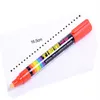 Surligneurs 8 couleurs/boîte marqueur de surligneur coloré à pointe biseautée de 6mm pour fournitures de bureau à écran LED