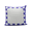 Plaid Puste Sublimacja Poduszka Case 40 * 40 CM Siatka Transfer ciepła Rzut poduszki 3 Kolory Home Sofa Pillowcases Fundas de Almohada