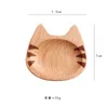 고양이 디자인 나무 접시 과일 접시 접시 티 트레이 디저트 식기 세트 크리 에이 티브 만화 LLE11363