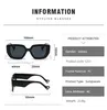 Sunglasses Retro Square Men's Brand Designer Big Frame Gradient Wide-leg Glasses Men And Women Luxury UV400