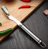 Jalapeno Pepper Corer Rostfritt stål Vegetabiliska skärare Slicer Tools Chili Seed Remover deseeder Kitchen Gadgets