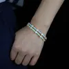 Bangle Pink White Blue Green Yellow Light Pastel Colorful Fashion Jewelry 5A Cubic Zirconia Open Band For Women Raym22