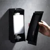 Liquid Soap Dispenser Wall Mounted Container Shower Gel Shampoo ABS Black Hand Sanitizer Bathroom Kitchen Accessories