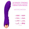 Articoli per massaggi aggiornamento 20 Velocità Dildo Massaggio vaginale Vibratore Stimolazione del clitoride in silicone Masturbazione femminile Giocattoli del sesso per donna