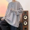 Men's T-Shirts Autumn Spot Breasted Fork Long Sleeves Row Mouth T - Shirt Men Bottom Loose Large Size Jacket