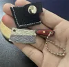 Haki Rails Wielofunkcyjny Keyring Mały Knife Knife Keychain Mini Noże Naszyjnik Naszyjnik Narzędzie Emergowe Wisiorek Mężczyźni Prezent XB1