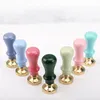 NUOVO Manico in legno Accessori per timbri con sigillo di cera Mini strumento per sigillo fai-da-te portatile Retro Macaron Colore Just Grip Post Regali Decorativi RRD12371