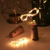 1m 2m 3m Filo di rame LED String Lights Decorazioni natalizie per la casa Tappo di bottiglia ghirlanda per la decorazione di capodanno artigianale in vetro