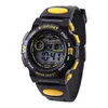 Zegarek na rękę Blue Camouflage Kids Zegarki LED Kolorowe Flash Digital Watch dla Clock Boys Girls Date Tydzień Kreatywne dzieci