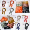 Anacardi fiori Seta Sciarpa Sciarpa Sciarpa Collo Collo Hair Tie Band Bag Warp Neckerchief Hijab Foulard Femminile Foulard 70 * 70 cm Luxury