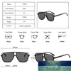 SO&EI Fashion Square Double Bridges Sunglasses Women Clear Anti-Blu-Ray Lens Eyewear Men Glasses Frame Tea Gradient Shades UV400 Factory price expert design Quality