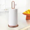 Kitchen Storage Shelf Paper Towel Holder Dispenser Bathroom Tissue Stand Countertop Vertical Napkins Rack RRB14235