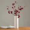 Vase blanc en céramique décoration de la maison accessoires fleur sèche moderne minimaliste littéraire s pour fleurs Ev rasyon 211215