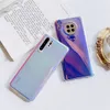 Laser Rainbow Phone Cases For Huawei P40 Lite P30 P20 Pro Mate 40 30 Pro Nova 6 7 Pro Honor 30 Clear Soft TPU Back Cover